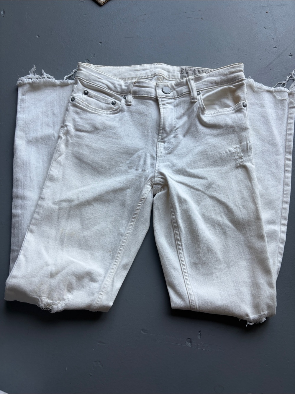 All saints white skinny jeans